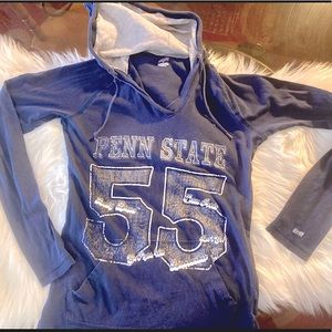 Vintage Penn State Lady Lions navy blue cotton t-shirt hoodie